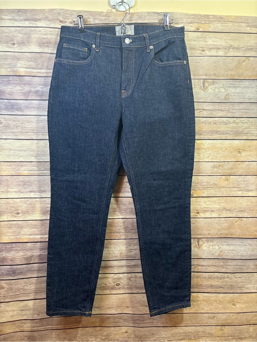 Everlane High Rise 30" Ankle Jeans‎ Dark Wash